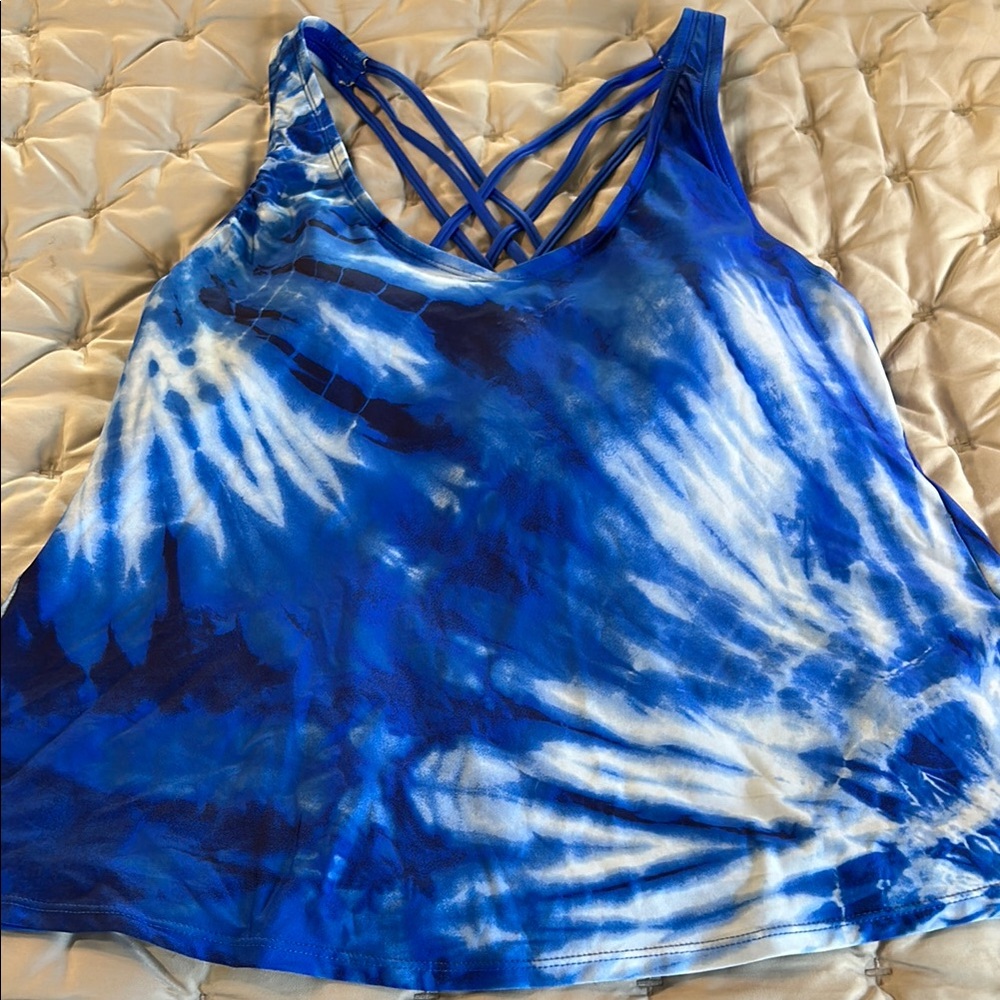 3 for 30$ 24th & Ocean Blue and white Tankini Top